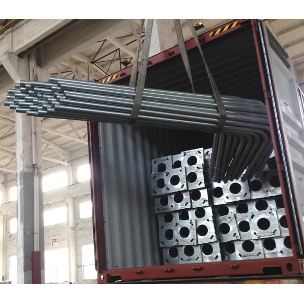 6m Single Arm Conical Shape electric light pole residential light steel poles