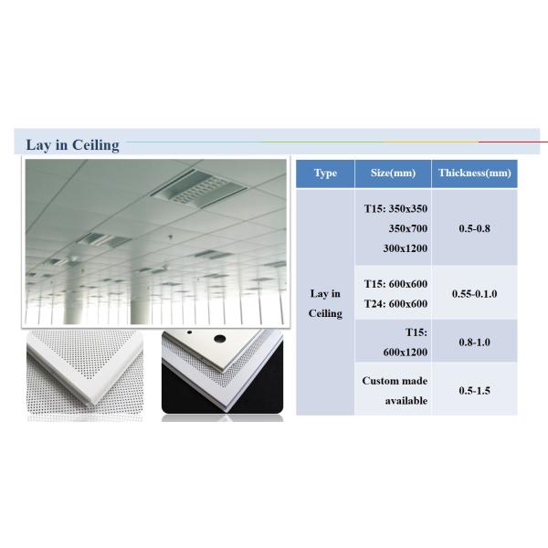 Fireproof Suspended Aluminum / Aluminium Clip In Ceiling Wooden Color Acoustic Metal Ceiling Panel