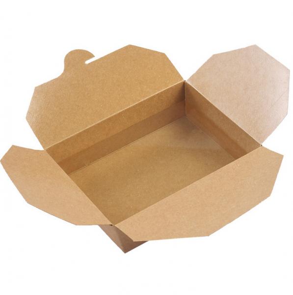 Take Out Rectangle Paper Chinese Noodle Lunch Box For Wholesale