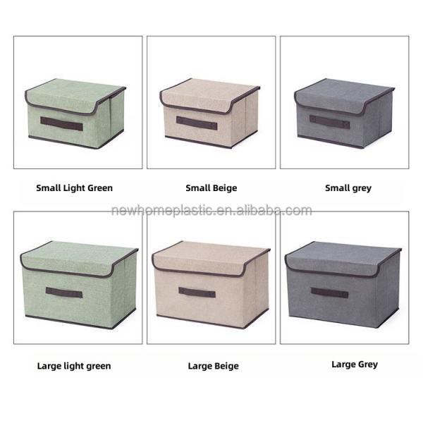 Foldable Desk Storage Box Organizer for Clothes Non Woven Cover Sundries Customized Size