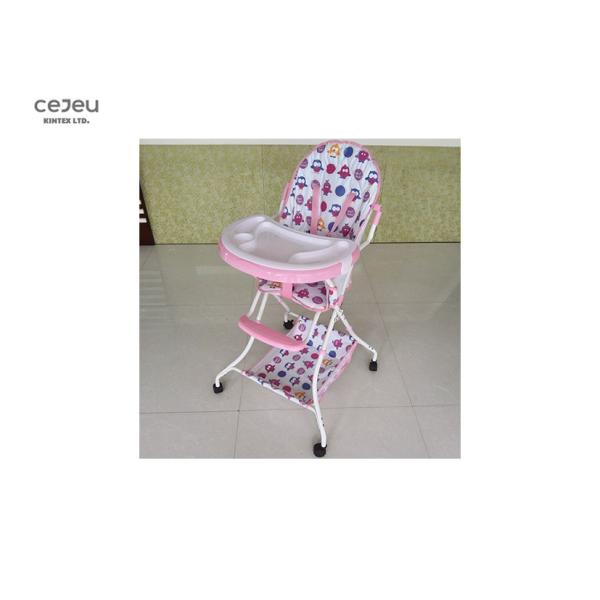 EN14988 Baby Feeding High Chair 5 Point Harness 5.5KG With Brakes