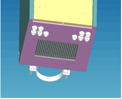 DIN Rail Outdoor Pole Mount Enclosure Three - Point Lock With Fan Cooling