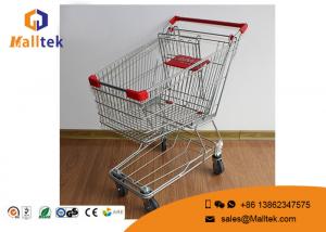 Cheap Wire Mesh  Type Folding Shopping Trolley On Wheels Foldable Trolley Cart wholesale