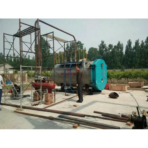 6 T/H Condensing Boiler Hot Water Tank Water Tube Package Boiler Rust Resistant