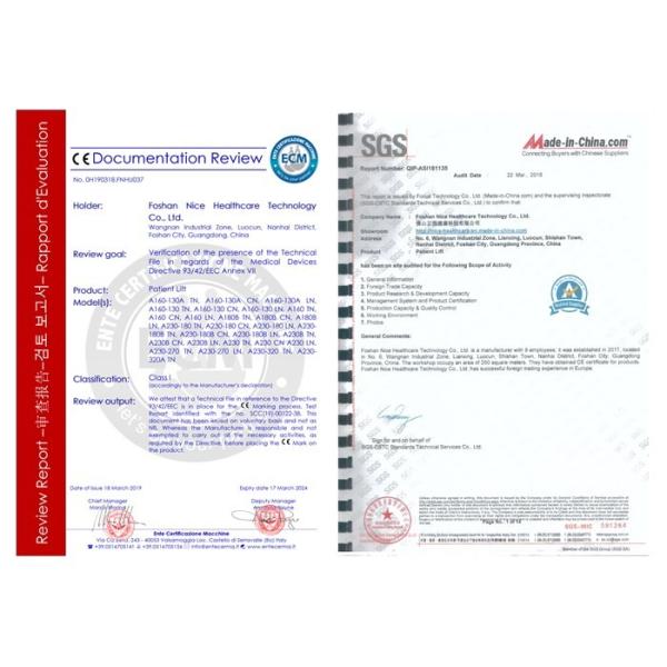 Safely Transport Hydraulic Patient Lift , Hydraulic Sit To Stand Lift CE Certified