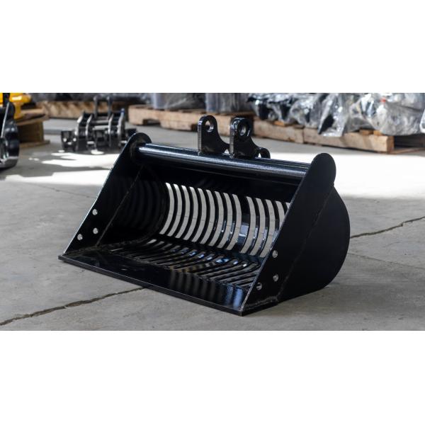 Black Construction Equipment Accessories Excavator Sand Bucket Rustproof