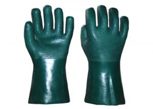 China Heavy Duty PVC Coated Gloves Sandy Finish With Extra Grip Long Lifetime on sale