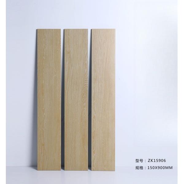 Soft Wood Porcelain Glazed Tiles 150X900MM For Interior Exterior Floors Walls