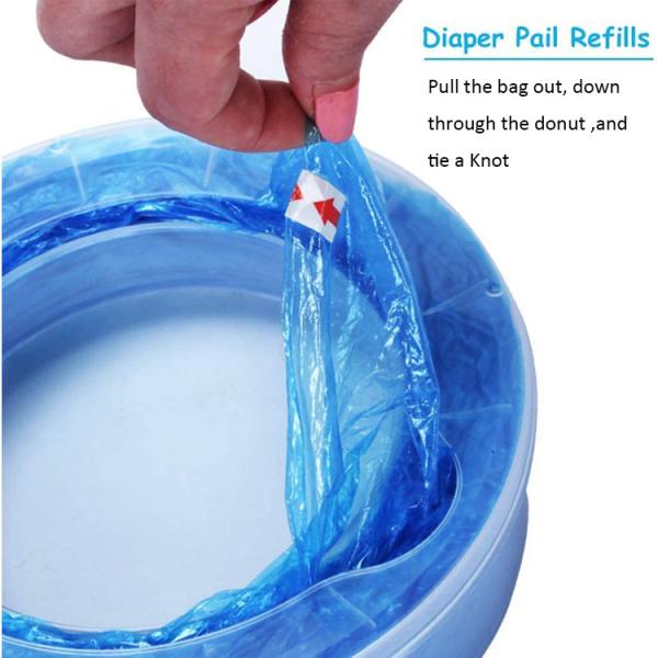 Waterproof Disposable Nappy Sacks , Odm 20mic Nappy Bag Refill