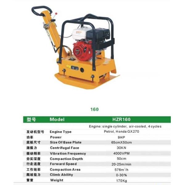 2015 hot sale GASOLINE /Diesel manufactual Reversible vibratory plate compactor/tamper/flat beater