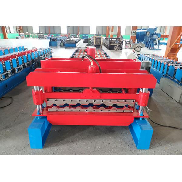 Color Steel Glazed Tile Roof Panel Roll Forming Machine 70mm Diameter