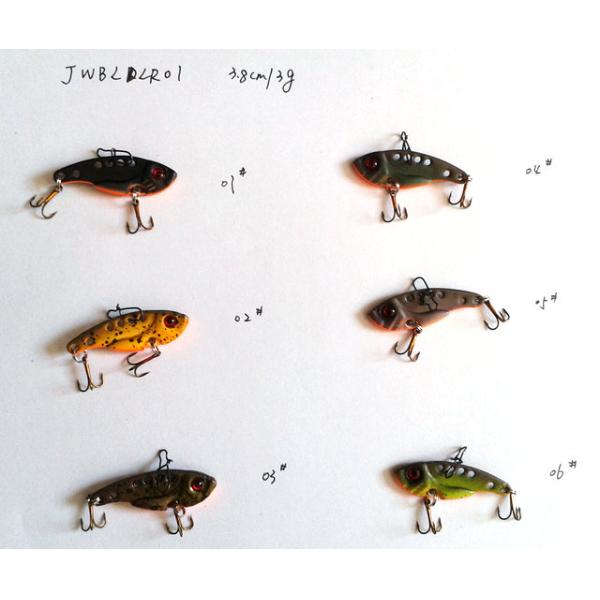 3.8cm/3g 4.5cm/7g 5.5cm/10g Blade metal fishinglure/sinking metal vib fishing lure /hard fishing lure