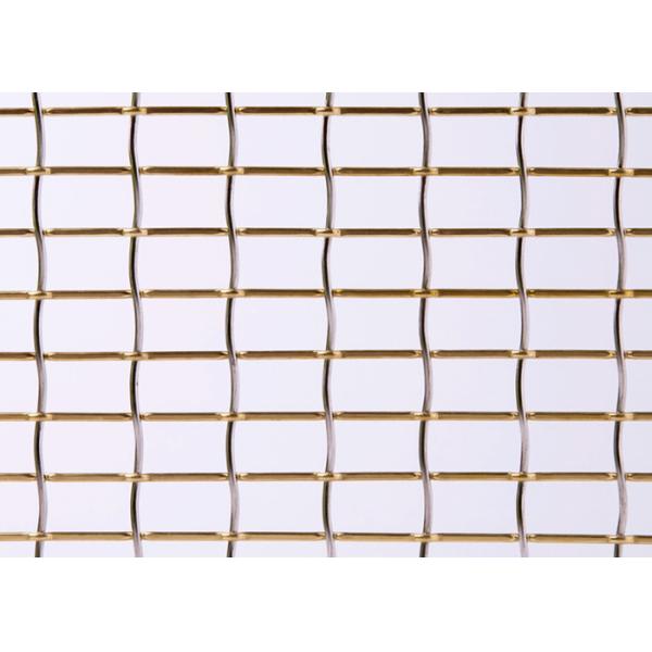 Quality SS321 2.5m Lock Crimp Wire Mesh Square Hole for sale