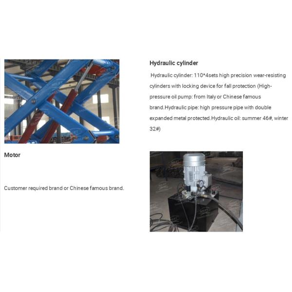 500kgs 10M Hydraulic Heavy Duty Scissor Lift Vertical Material Scissor Lift Platform With CE