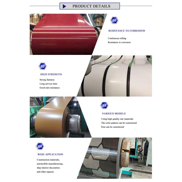 PPGI PPGL Coils Direct Color Coated Galvanized Steel for Versatile Construction Needs 0.9mm 1.4mm 2mm Technique Hot Rolled