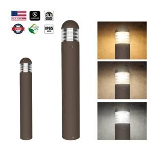 Modern Custom Landscape Bollard Light Waterproof Ip65 24W 3CCT Adjustable