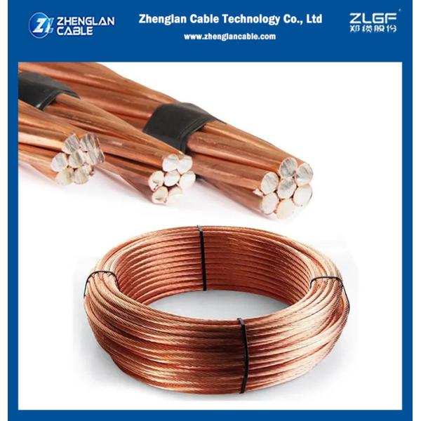 Hard Drawn Copper Clad Steel Conductor With Wooden Drum Packing