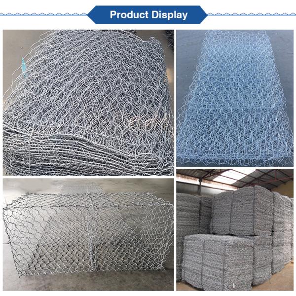 Wire Mesh 2mm Gabion Fence System Galvanized Pvc Coated Stone Filled Weld