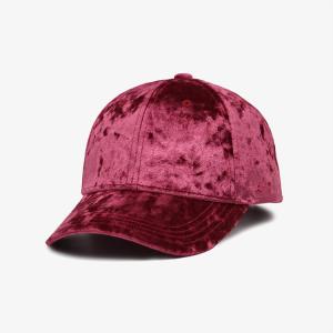 Cheap Stain Fabric Curved Brim Baseball Cap Custom Embroidery Logo Woven Purple Color wholesale