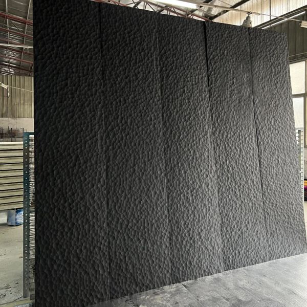 Hammered Metal Sheet 304 316 Black Stainless Steel Sheet Cladding Ripple Shape for Wall Panel