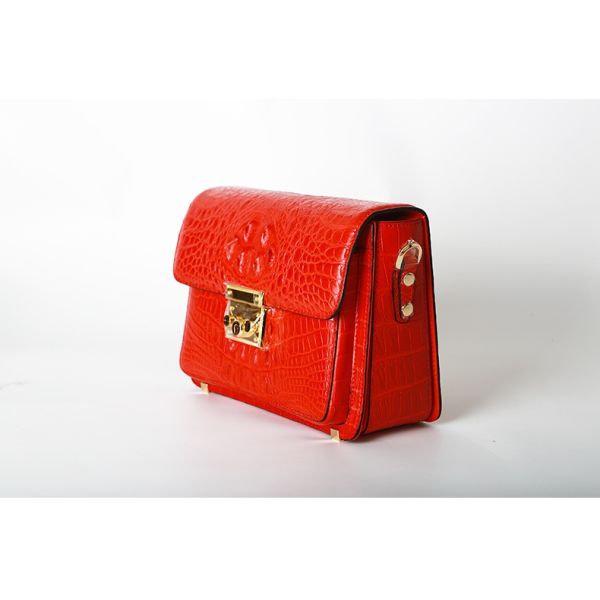 Genuine Crocodile Skin Women Sling Bag Authentic Exotic Alligator Leather Lady Single Shoulder Bag Female Small Purse