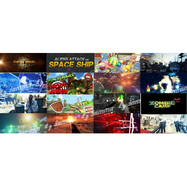 Double Players 9D VR Interactive Shooting Game Simulator With HTC VIVE Glasses