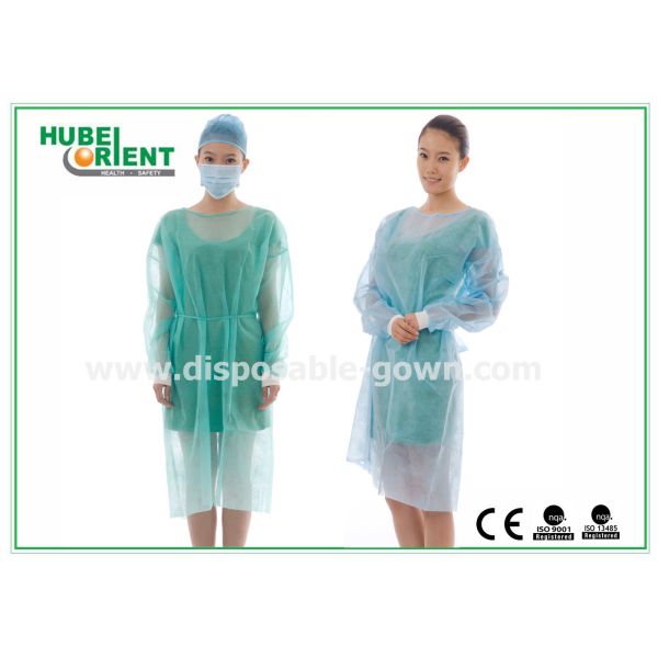 Adjustable Wrist Polypropylene Material Disposable Isolation Gowns
