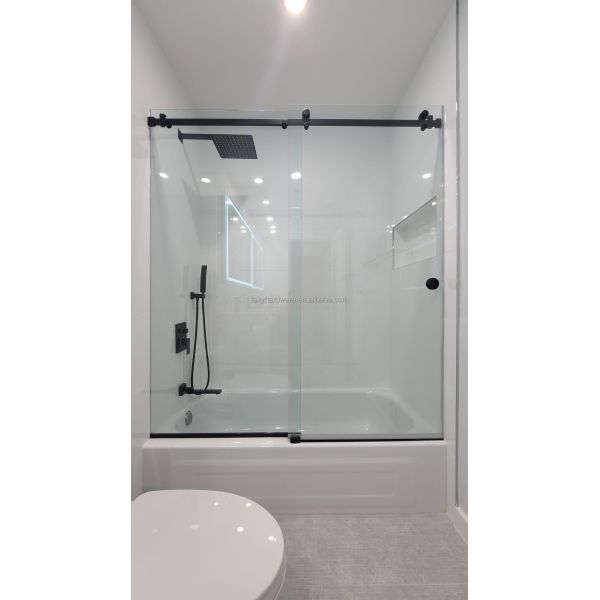 Tempered Glass Sliding Door Hardware Frameless Sliding Door Kit Sliding Glass Door System