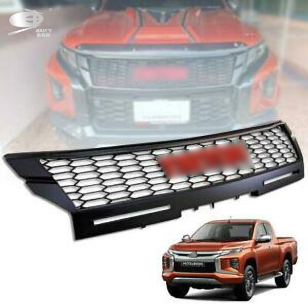 Abs Front Grille bumper 2019-On Simple Style For Mitsubishi Triton L200 Matte Black