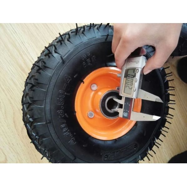 10 Inch Pneumatic Trolley Wheels 350 4 6PR Rubber Pneumatic Wheels For Garden