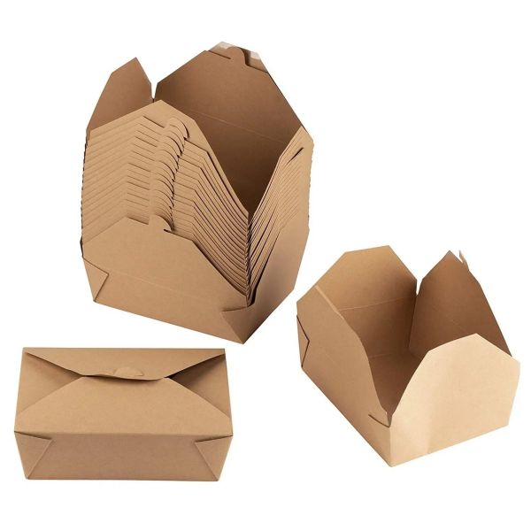 Eco Friendly Paper Takeaway Boxes Sustainable Food Packaging To Go Paper Containers