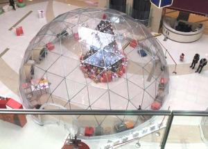 Cheap Portable 5m Geodesic dome Tent Geodesic Star frame Tent With Clear Pvc Cover wholesale