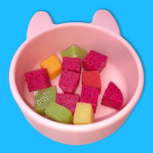 Cheap Kitten Shape Silicone Feeding Bowl Customized Feeding Infant Suction Bowls wholesale