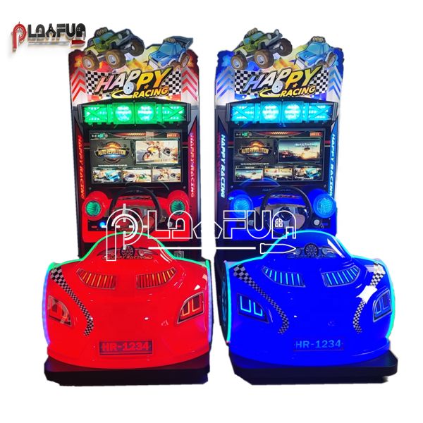 FEC Indoor Amusement Park Simulator New Design Kids Mini Happy Racing Arcade Video Car Game Machine Racing Cars Games