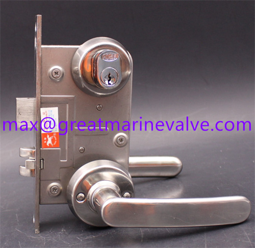 HORSE Hujiang Brand C1 OHS-2320 RHO (190MM) Vessel Fireproof Door Lock 304 Stainless Steel Marine Fire Door Lock