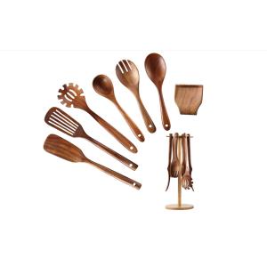 China Teak Wooden Kitchen Utensil Set Multifeatures Foodsafe CIQ Available on sale
