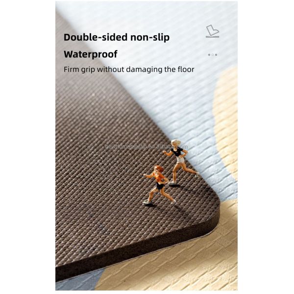 Square Kitchen Floor Mats 45*75cm /45*150cm Waterproof Anti-Slip PVC Bathroom Runner