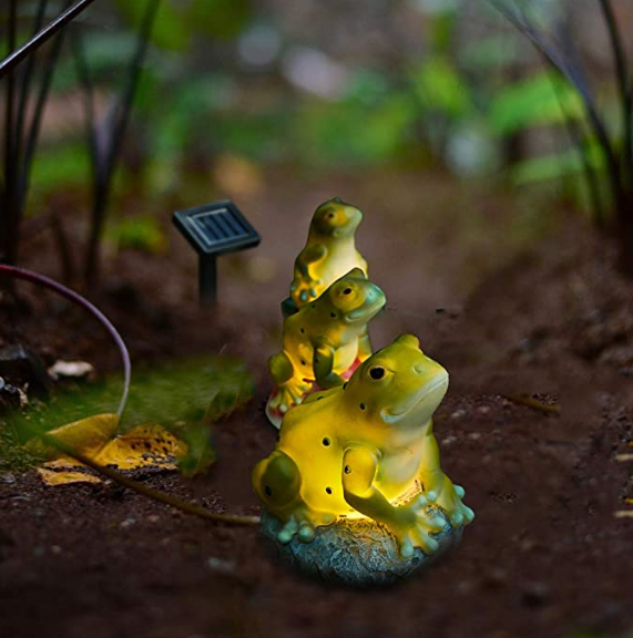 1.2 Volt 0.1w Frogs Animal Shaped Solar Garden Lights