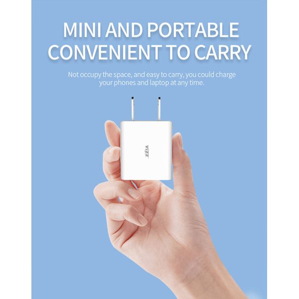 Portable 5V 3A 18W PD30 Quick Mobile Phone Charger