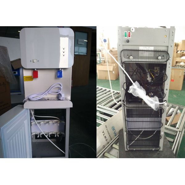 Compressor Cooling POU Water Dispenser With Stainless Steel Hot And Cold Tank
