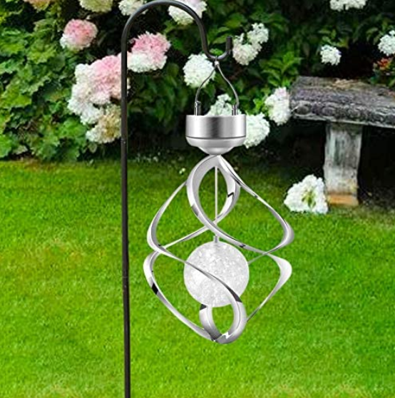 Stainless Steel Wind Chime Decorative Solar Garden Lights