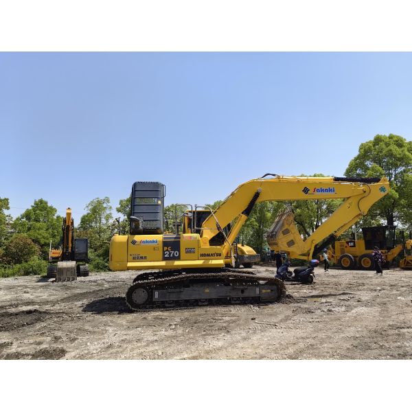 27ton Used Komatsu Excavators Pc270 1.26m3 Bucket Different Types Of Digging Machines