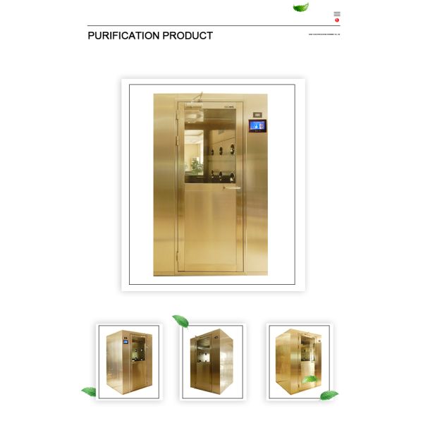 Cold Rolled Steel 380V Air Shower Cleanroom Electronic 450kg