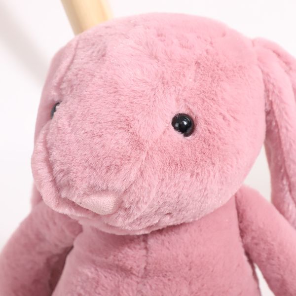 OEM Fluffy Cute Rabbit Plush Toy As Girl'S Birthday Gift
