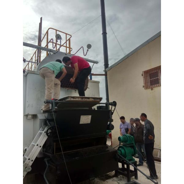 1T / Hour Wood Fired Steam Boiler Running For Dry Cleaning Machine