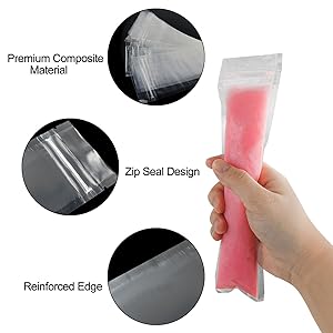 Disposable Ice Mold Bags Mold Bags Homemade Ice Lolly Bags Funnels Freeze Snacks Freezer Tubes For Healthy Snacks