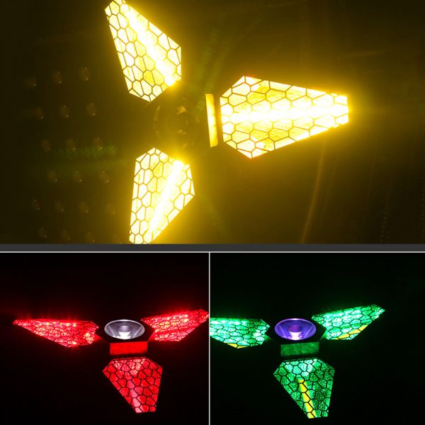 DMX Controlled LED RGB Maple Leaf Rotating Retro Light Versatile Background Effect Illumination For Enhanced Atmospheric