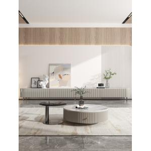 Marble TV Cabinet Combination Cabrini Slate Coffee Table