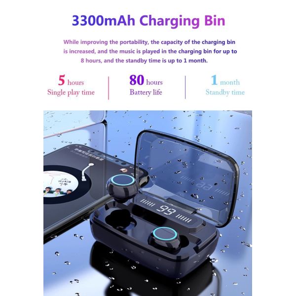IPX7 Waterproof True Wireless Stereo Earbuds