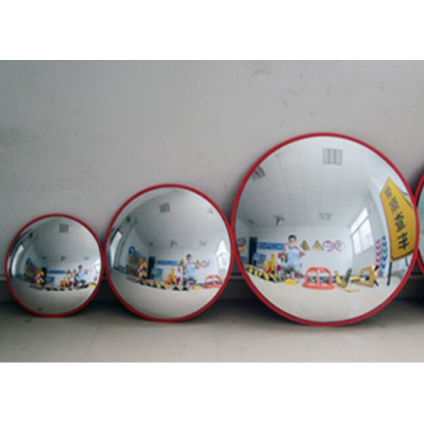 PC Round 18inch Diameter Orange Convex Parking Mirror
